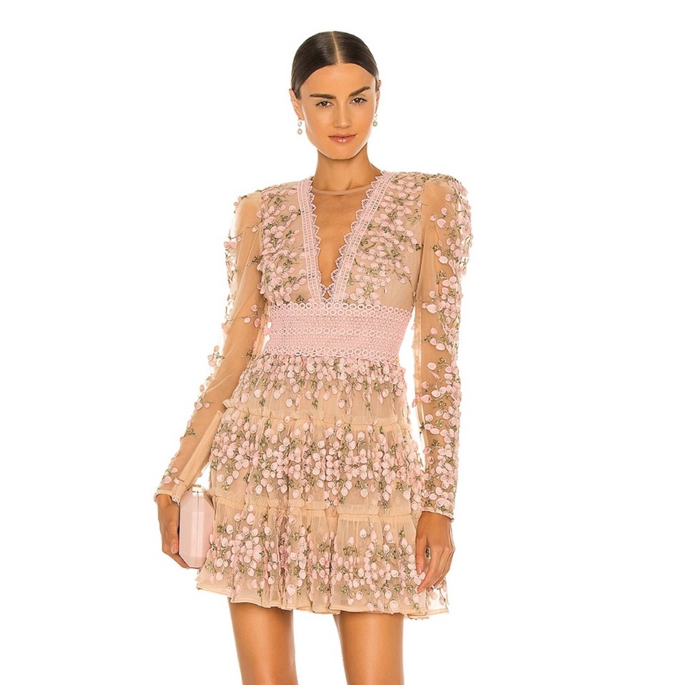 Bronx and Banco Megan Mini dress is rose